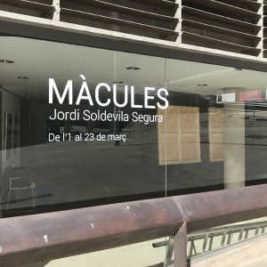 Exposicio "Màcules" de Jordi Soldevila al Col·legi d'Arquitectes de Catalunya. Vic (Osona)